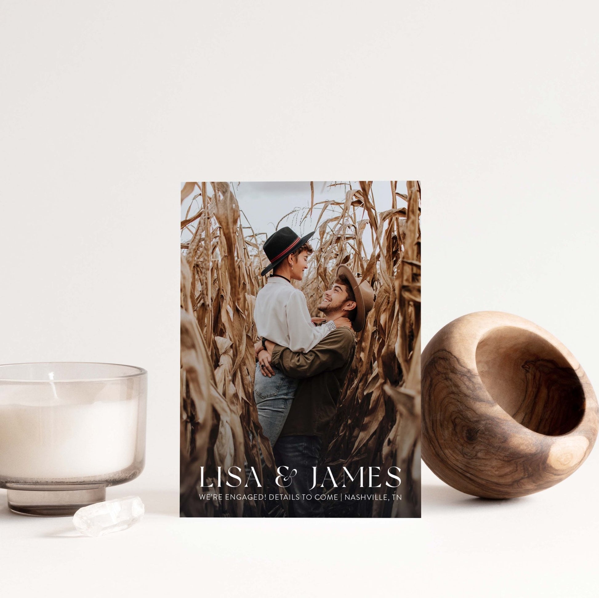 Cornfield Engagement Cards - Blú Rose