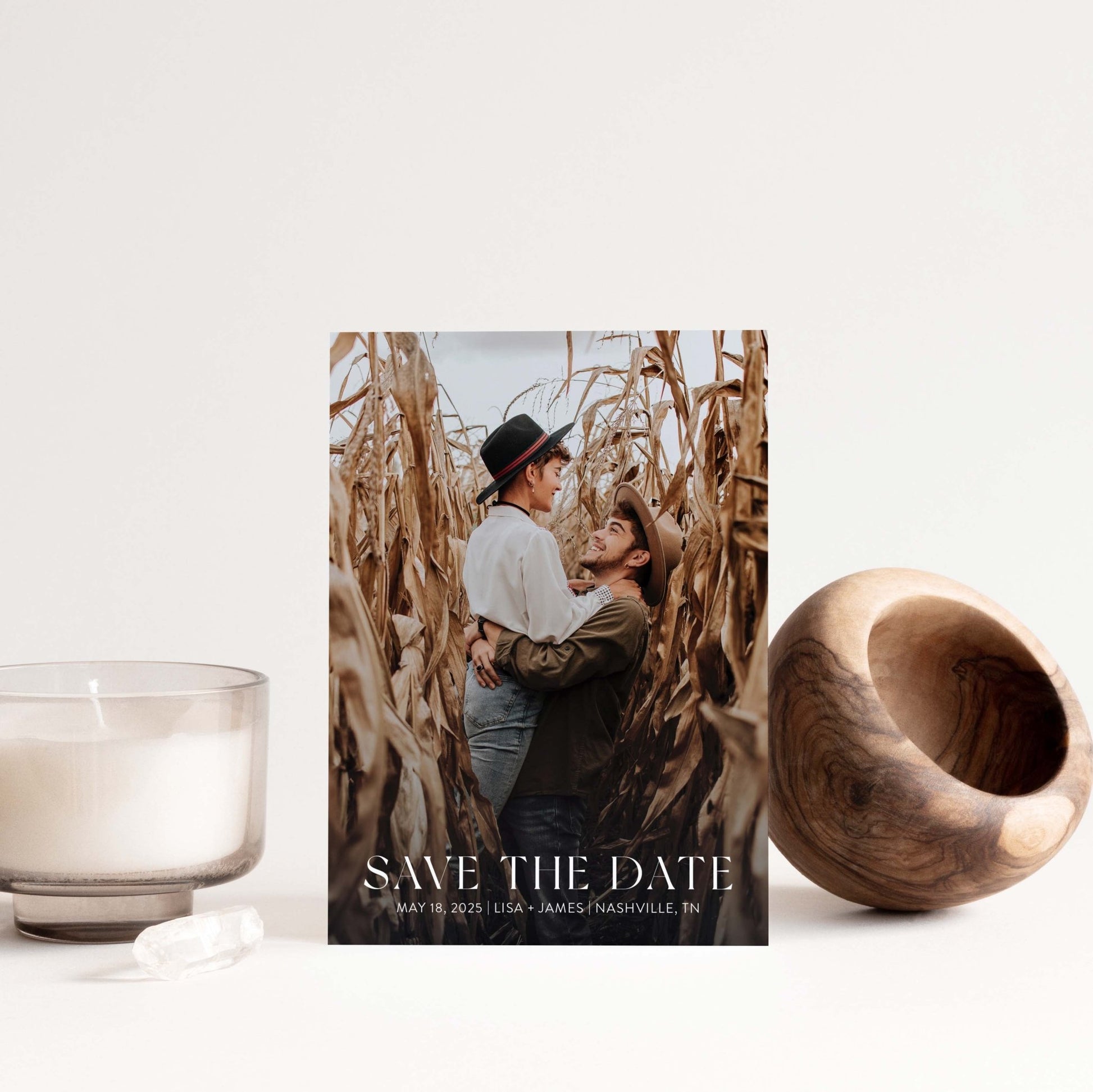 Cornfield Save the Dates - Blú Rose