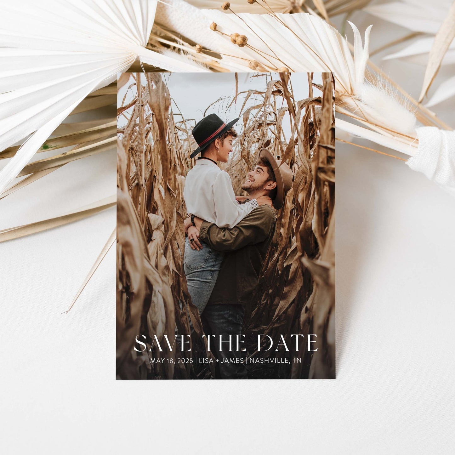 Cornfield Save the Dates - Blú Rose