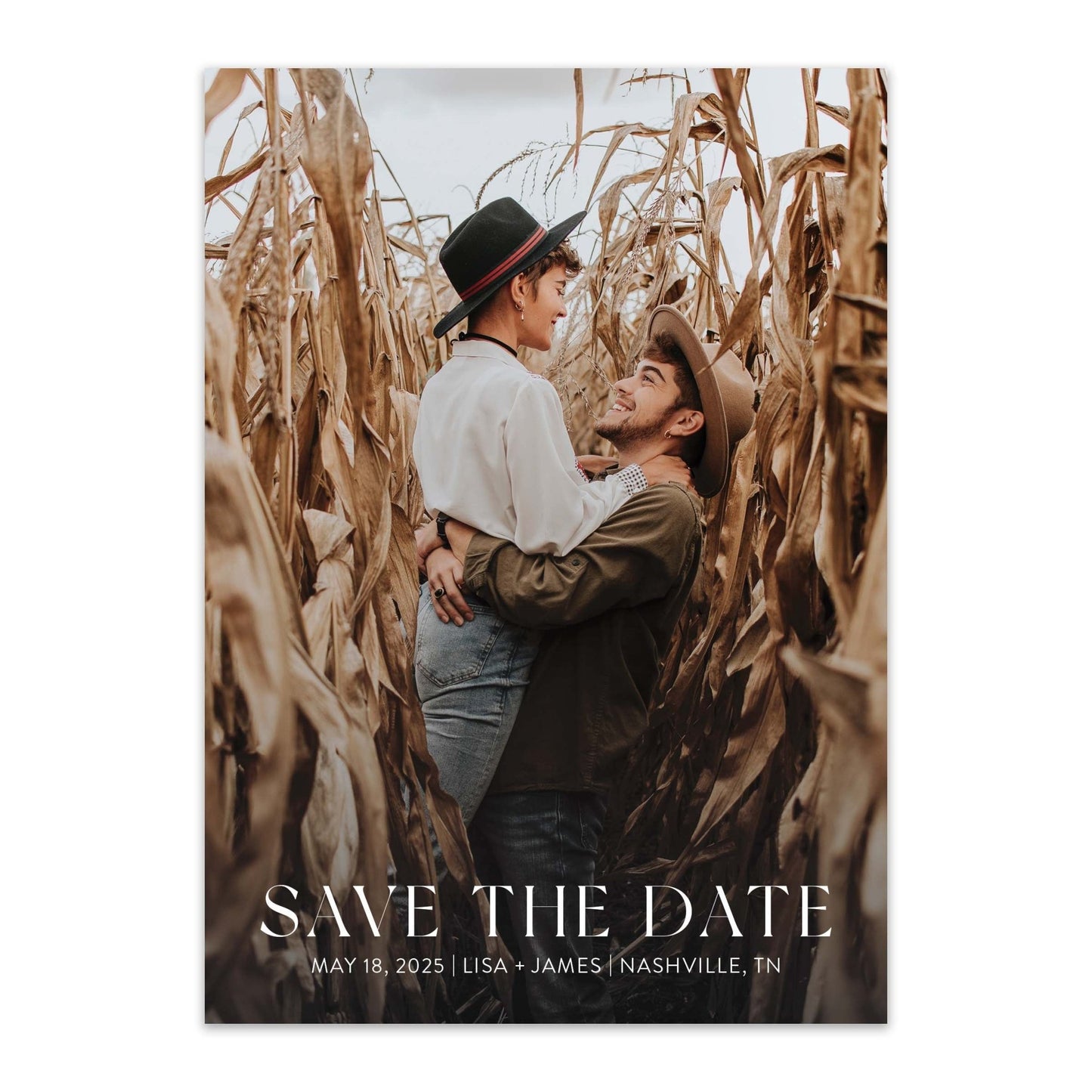 Cornfield Save the Dates - Blú Rose