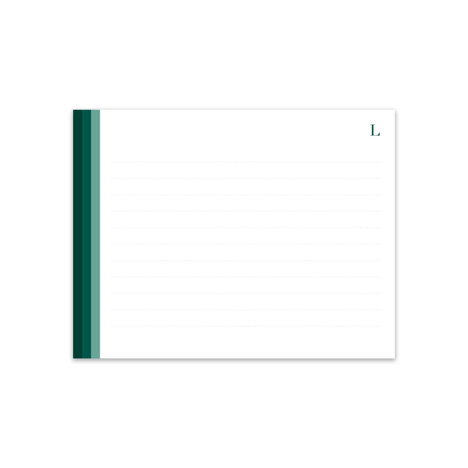 Elegant Green Notecards - Blú Rose