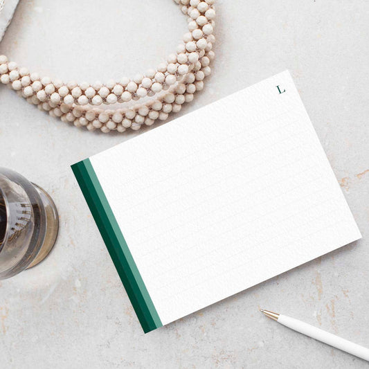 Elegant Green Notepad + Notecard Set - Blú Rose