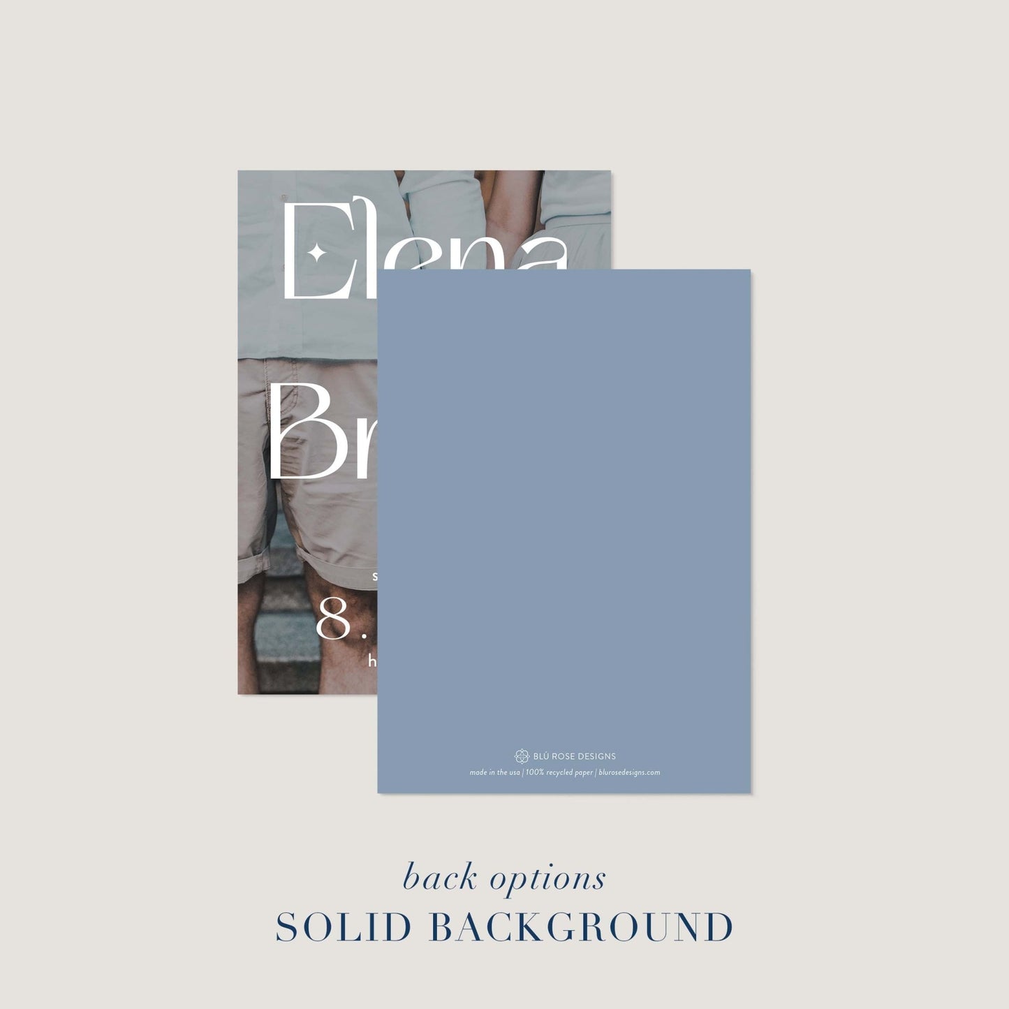 Elena Save the Dates - Blú Rose