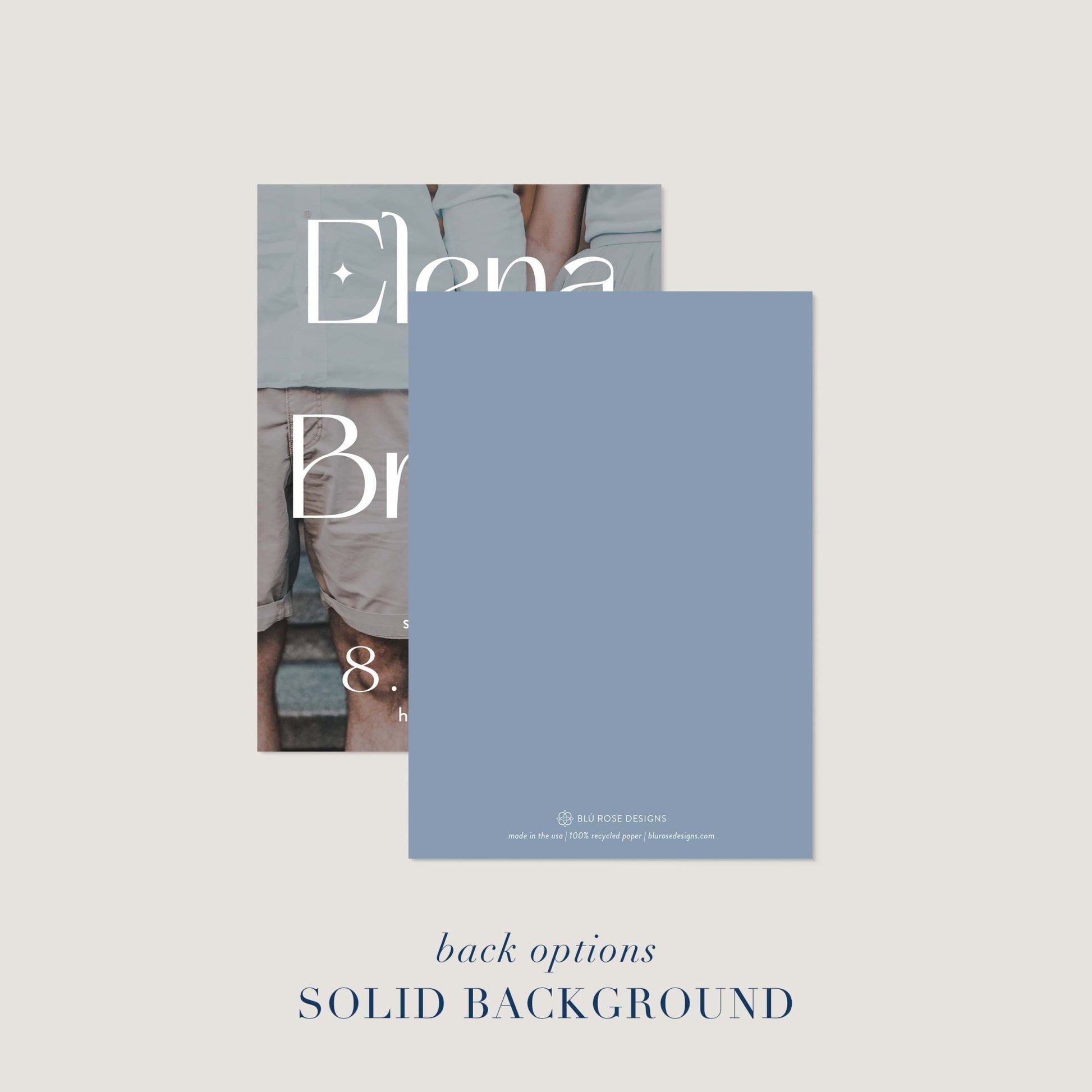Elena Save the Dates - Blú Rose
