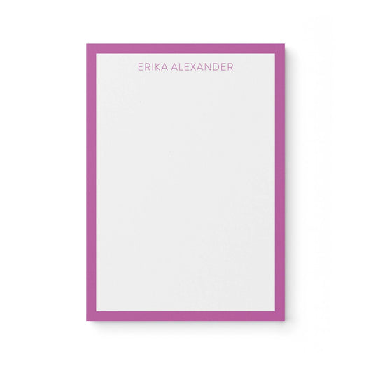 Erika Border Notepad - Blú Rose