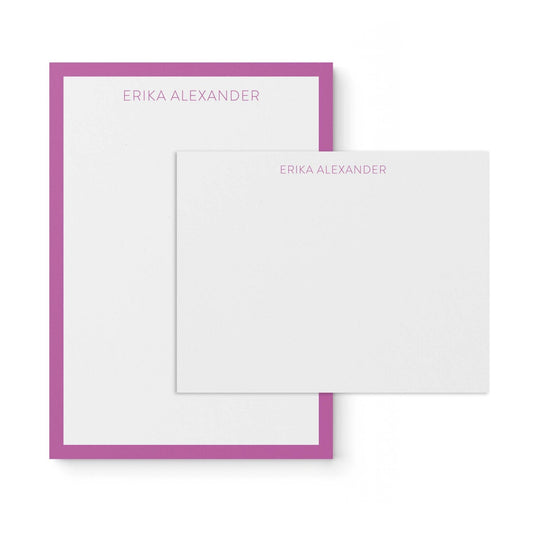 Erika Notepad + Notecard Set - Blú Rose