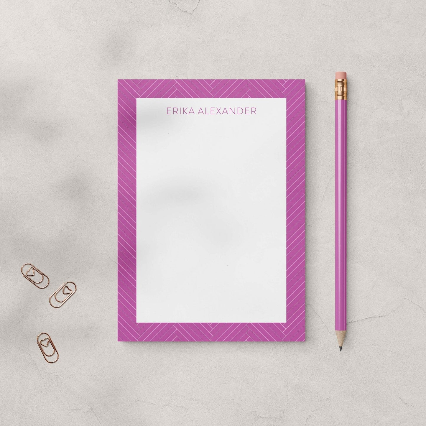 Erika Pattern Notepad - Blú Rose