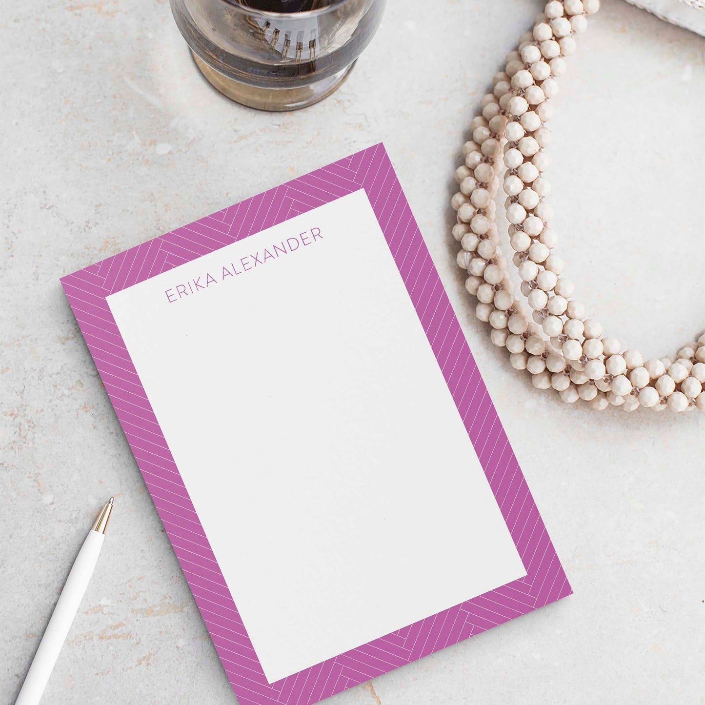 Erika Pattern Notepad - Blú Rose
