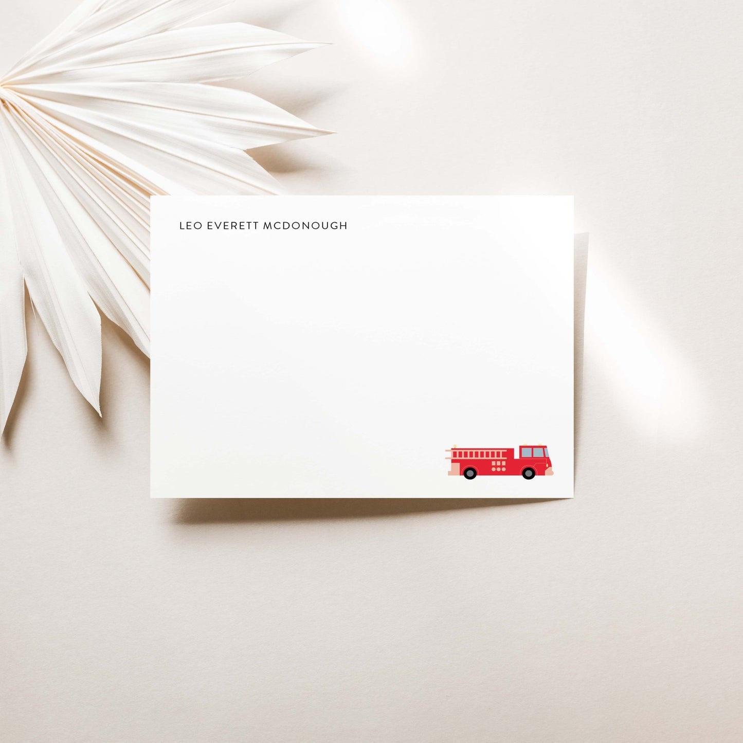 Fire Truck Notecards - Blú Rose