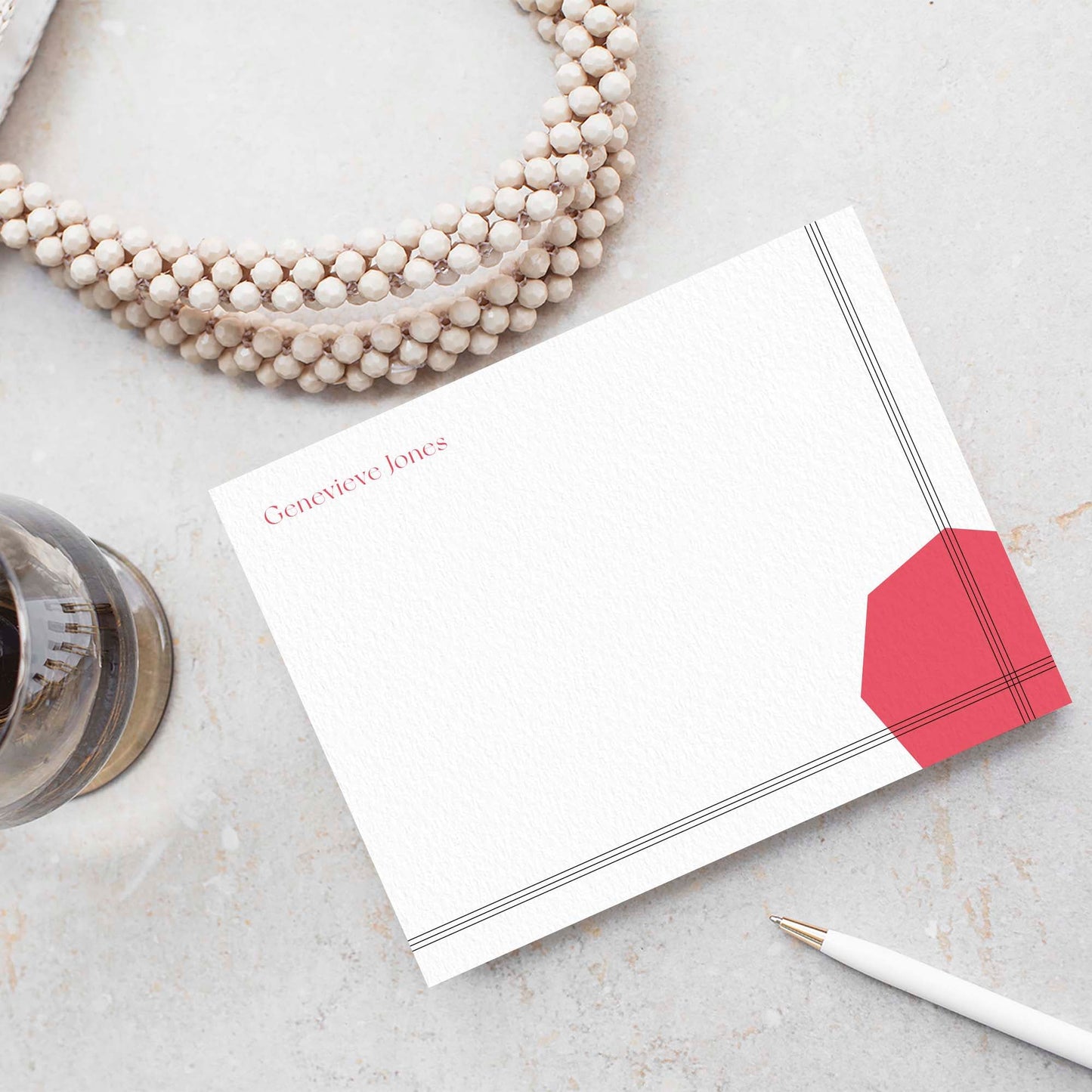 Genevieve Notecards - Blú Rose