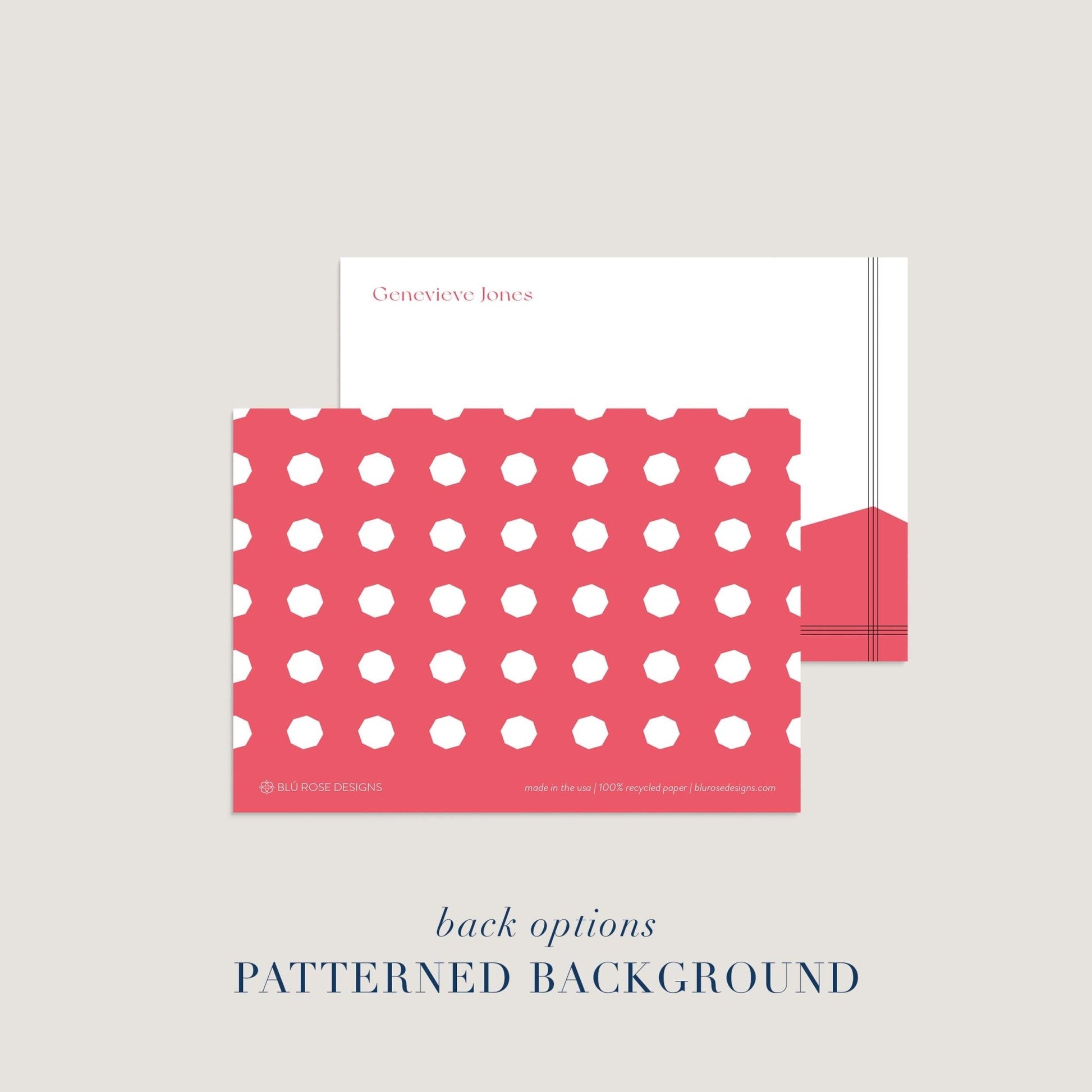 Genevieve Notepad + Notecard Set - Blú Rose
