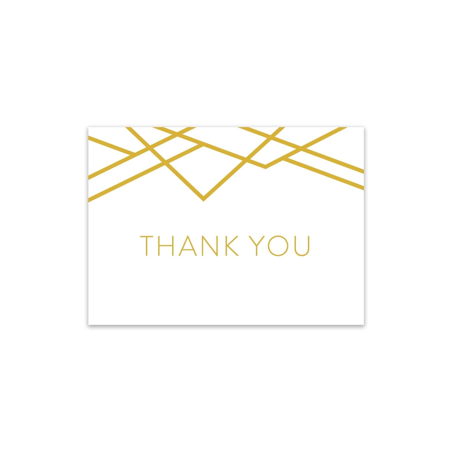Geometric Art Deco Thank You Card - Blú Rose