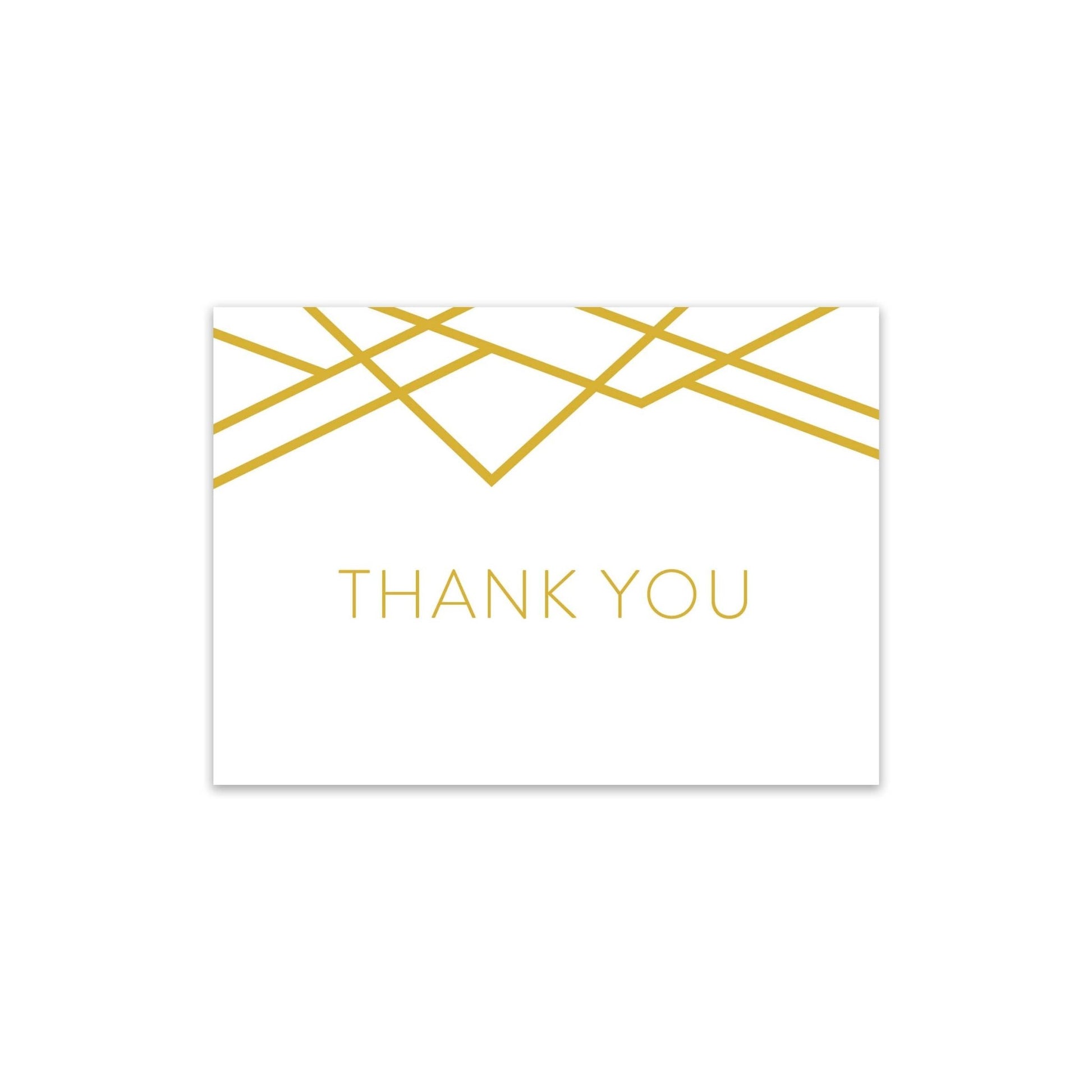 Geometric Art Deco Thank You Card - Blú Rose