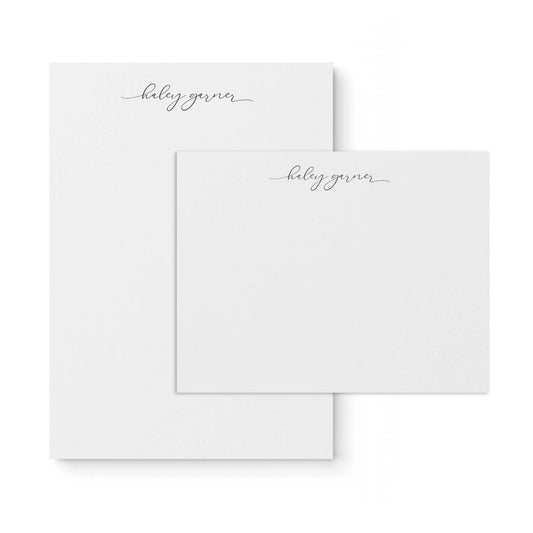 Haley Notepad + Notecard Set - Blú Rose