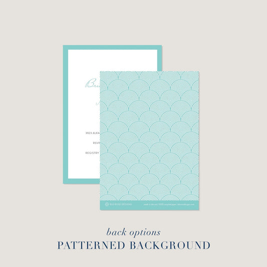 Hazel Border Invitations - Blú Rose