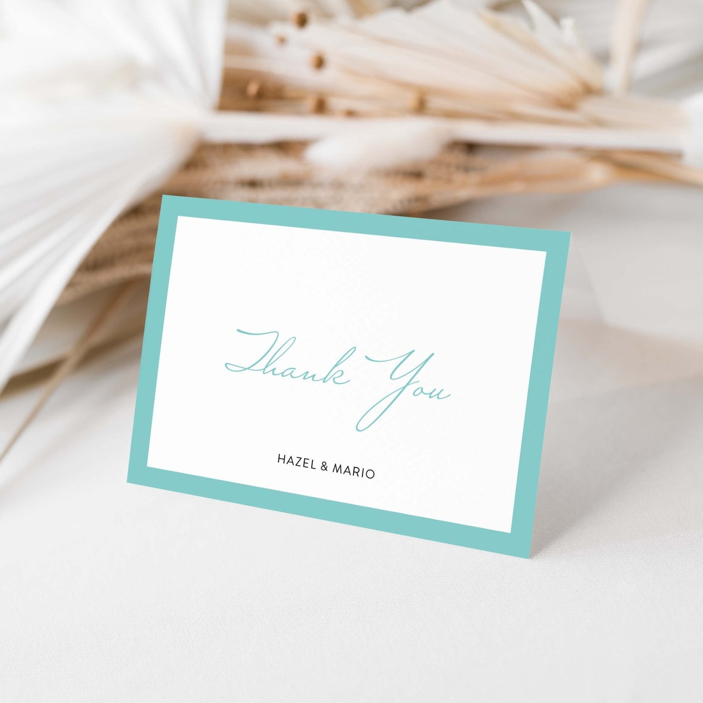 Hazel Border Thank You Card - Blú Rose