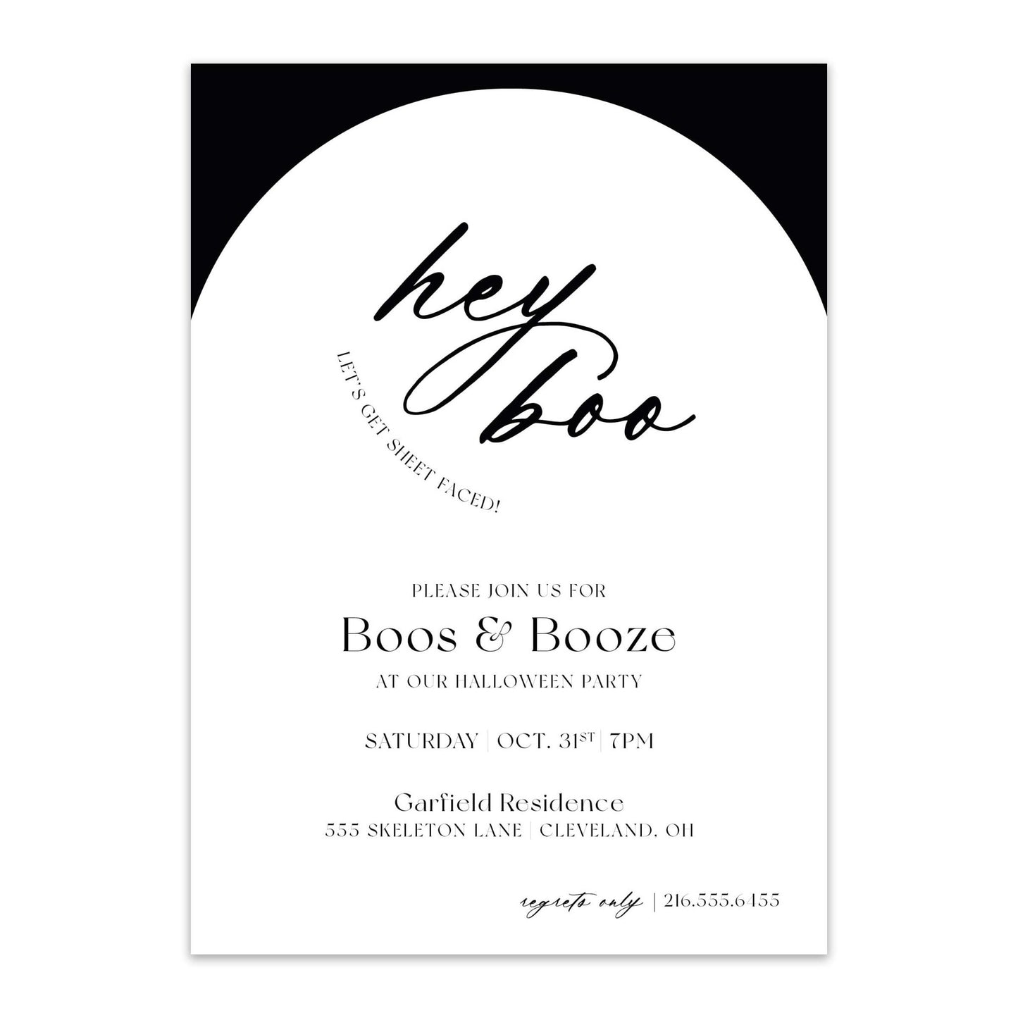 Hey Boo Halloween Invitations - Blú Rose
