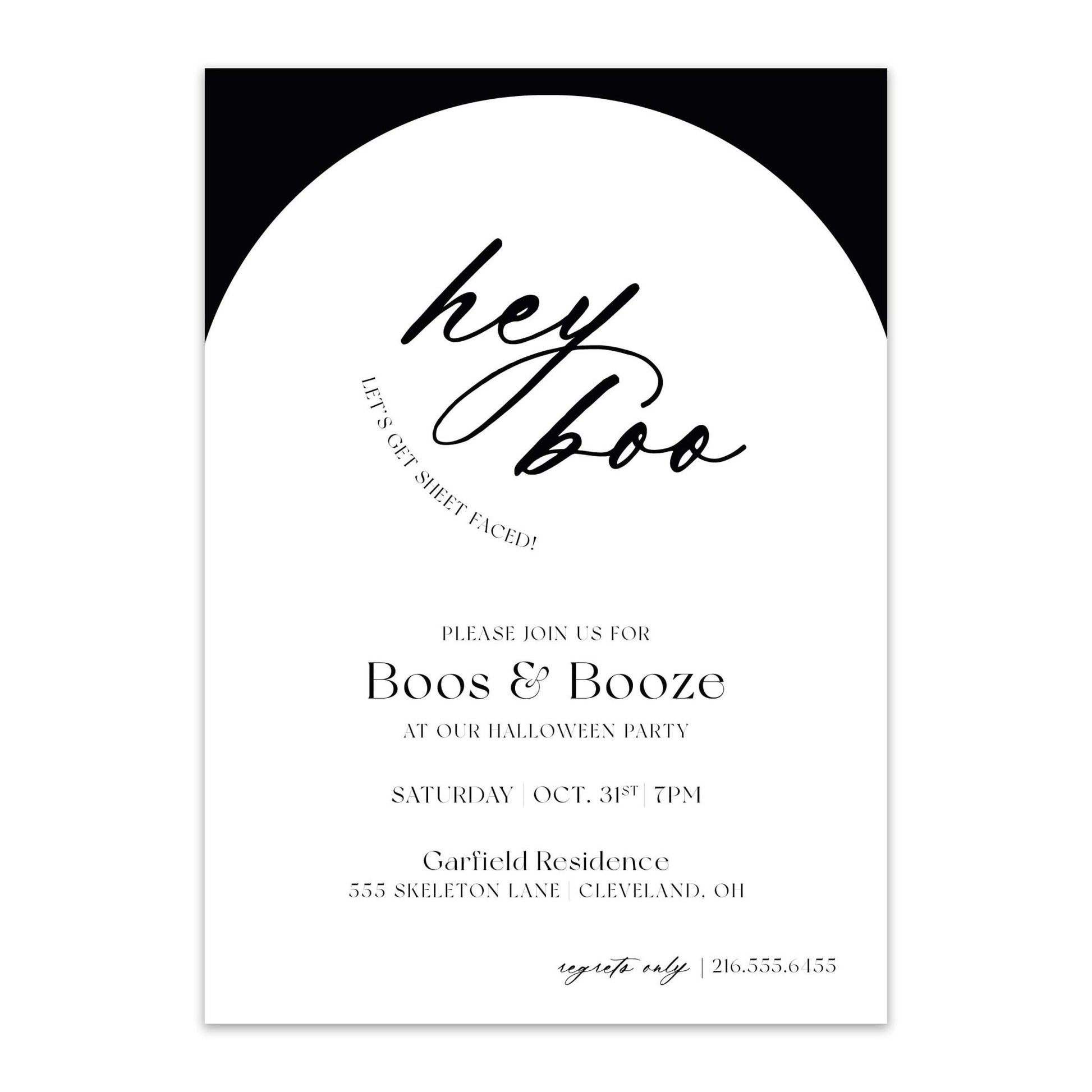 Hey Boo Halloween Invitations - Blú Rose