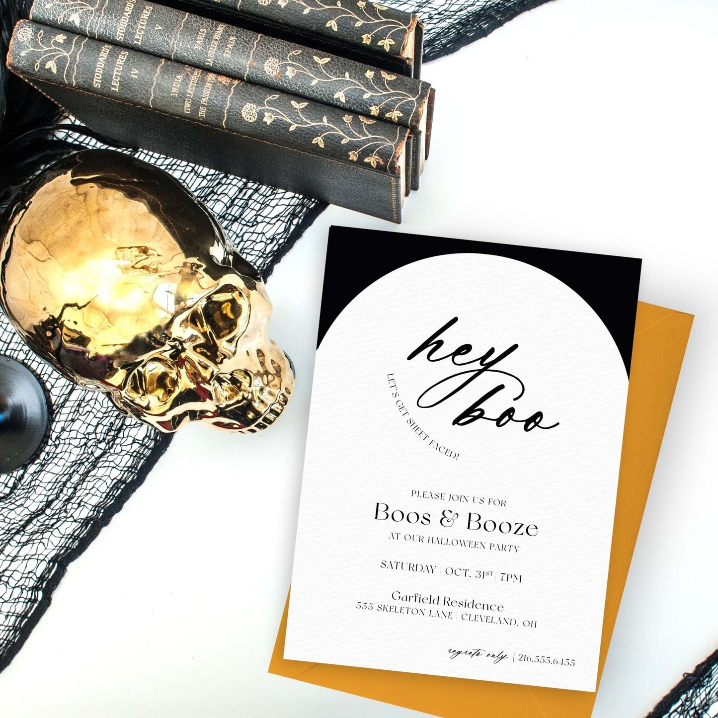 Hey Boo Halloween Invitations - Blú Rose