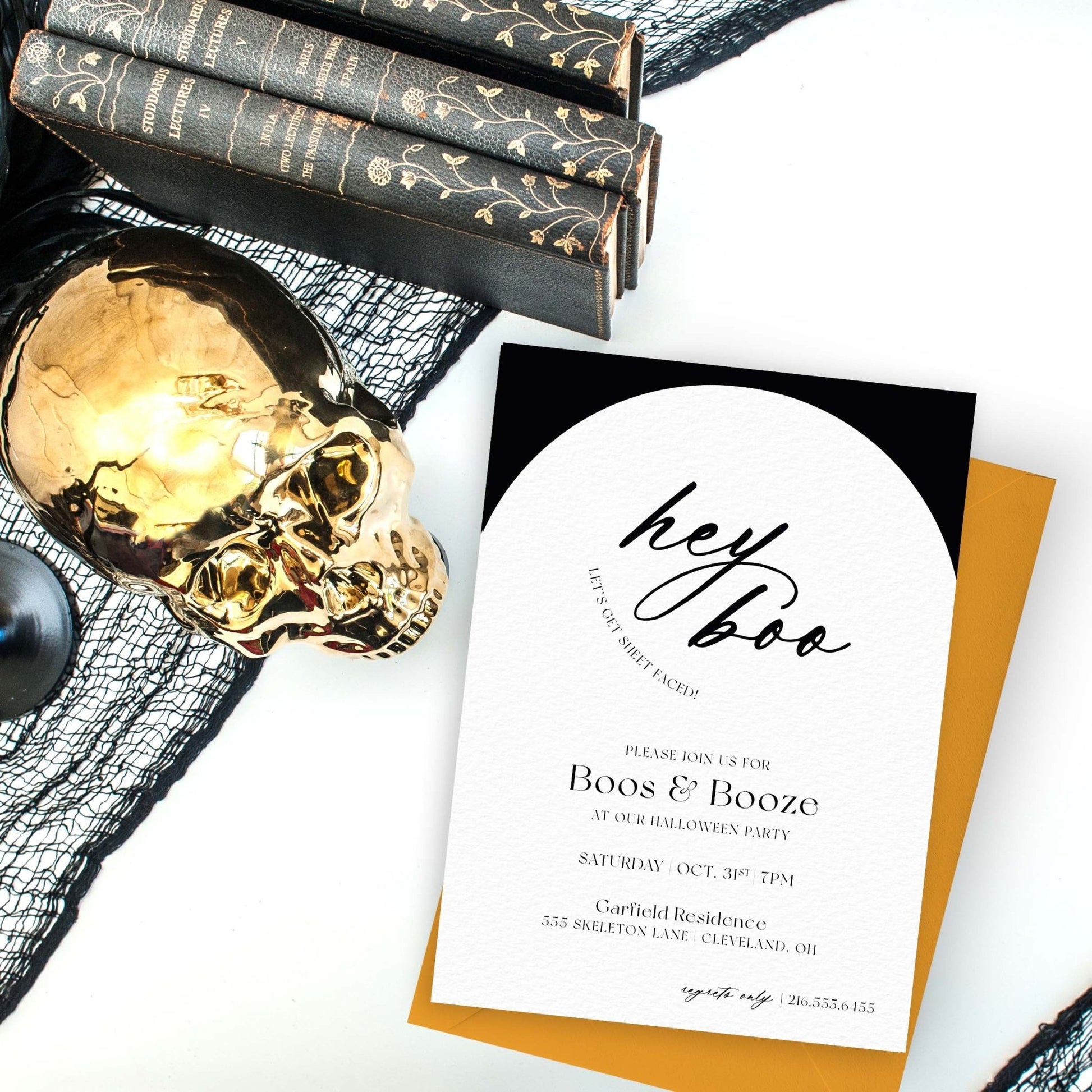 Hey Boo Halloween Invitations - Blú Rose