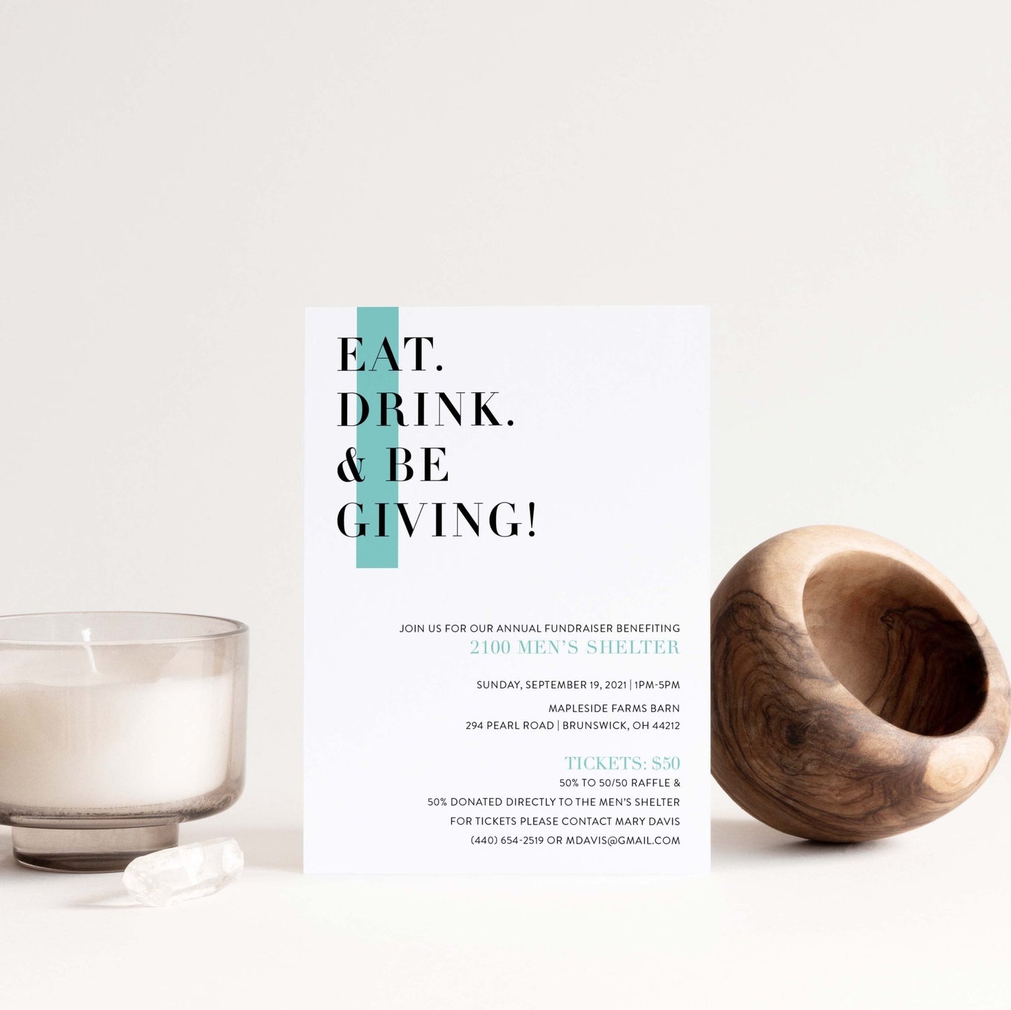 Highlight Fundraiser Invitations - Blú Rose