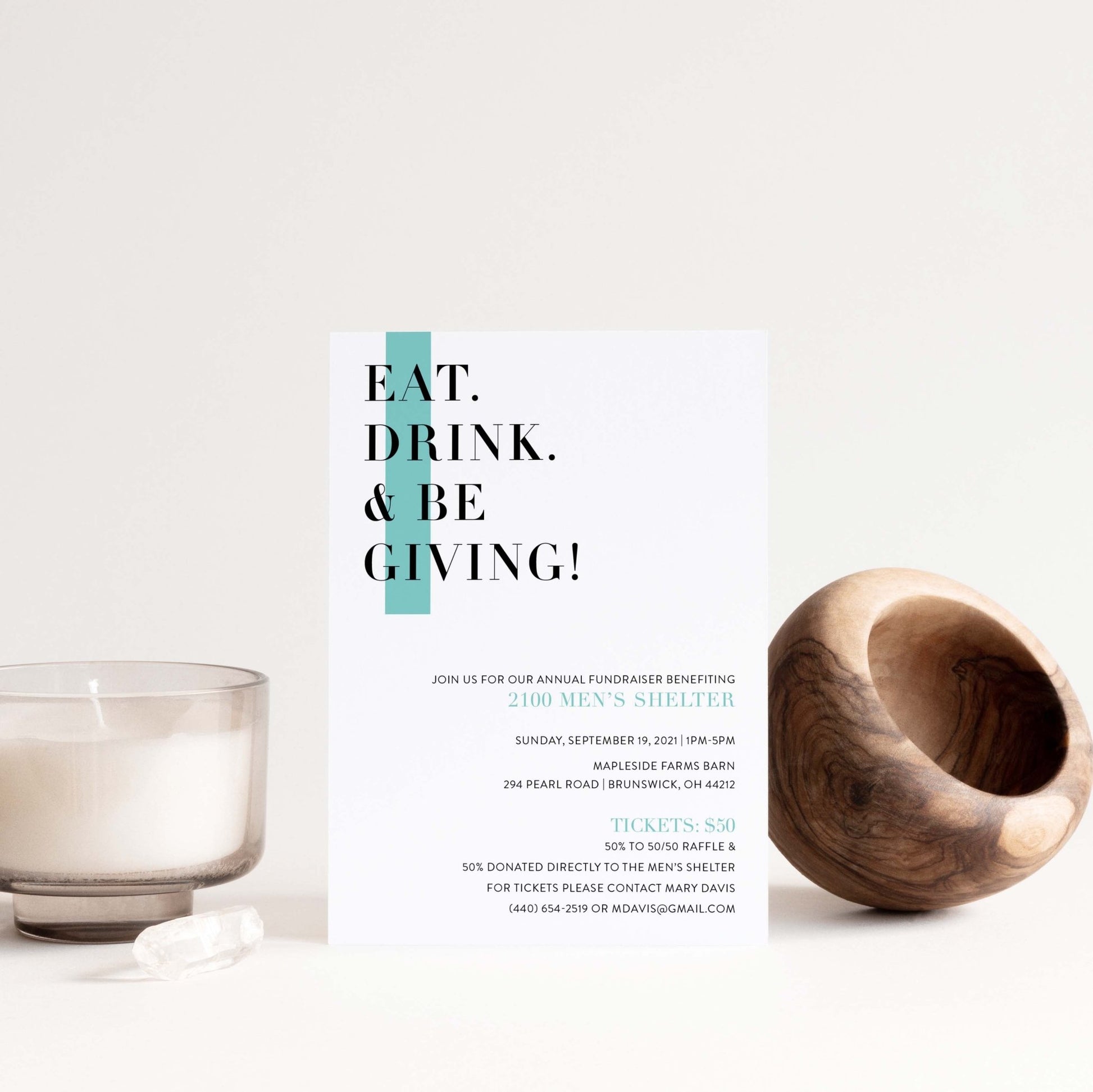 Highlight Fundraiser Invitations - Blú Rose