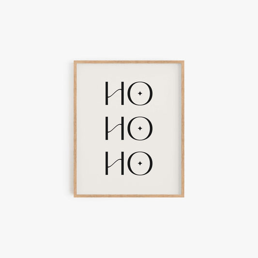 Ho Ho Ho Art Print - Blú Rose