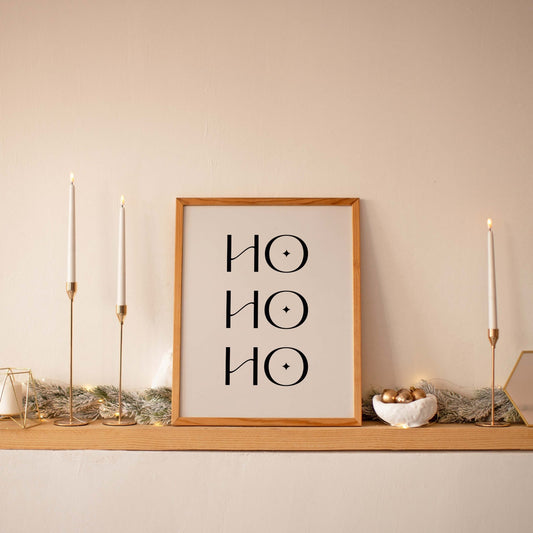Ho Ho Ho Art Print - Blú Rose