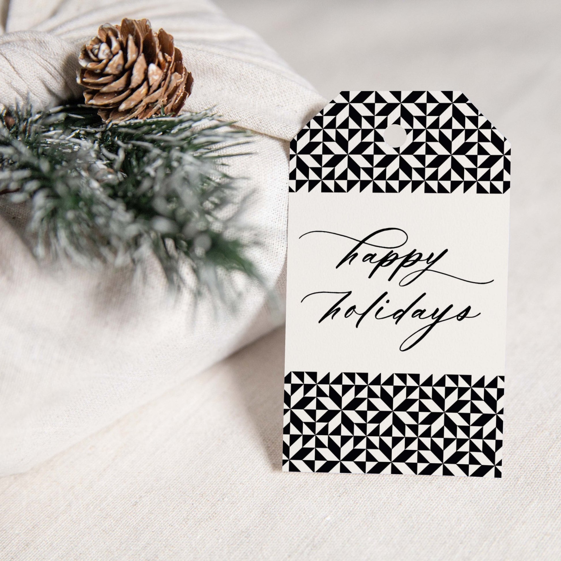 Holiday Pattern Christmas Gift Tags | Blú Rose