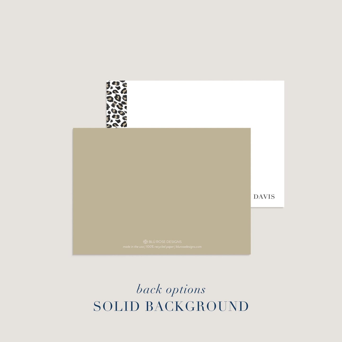 Leopard Notecards - Blú Rose