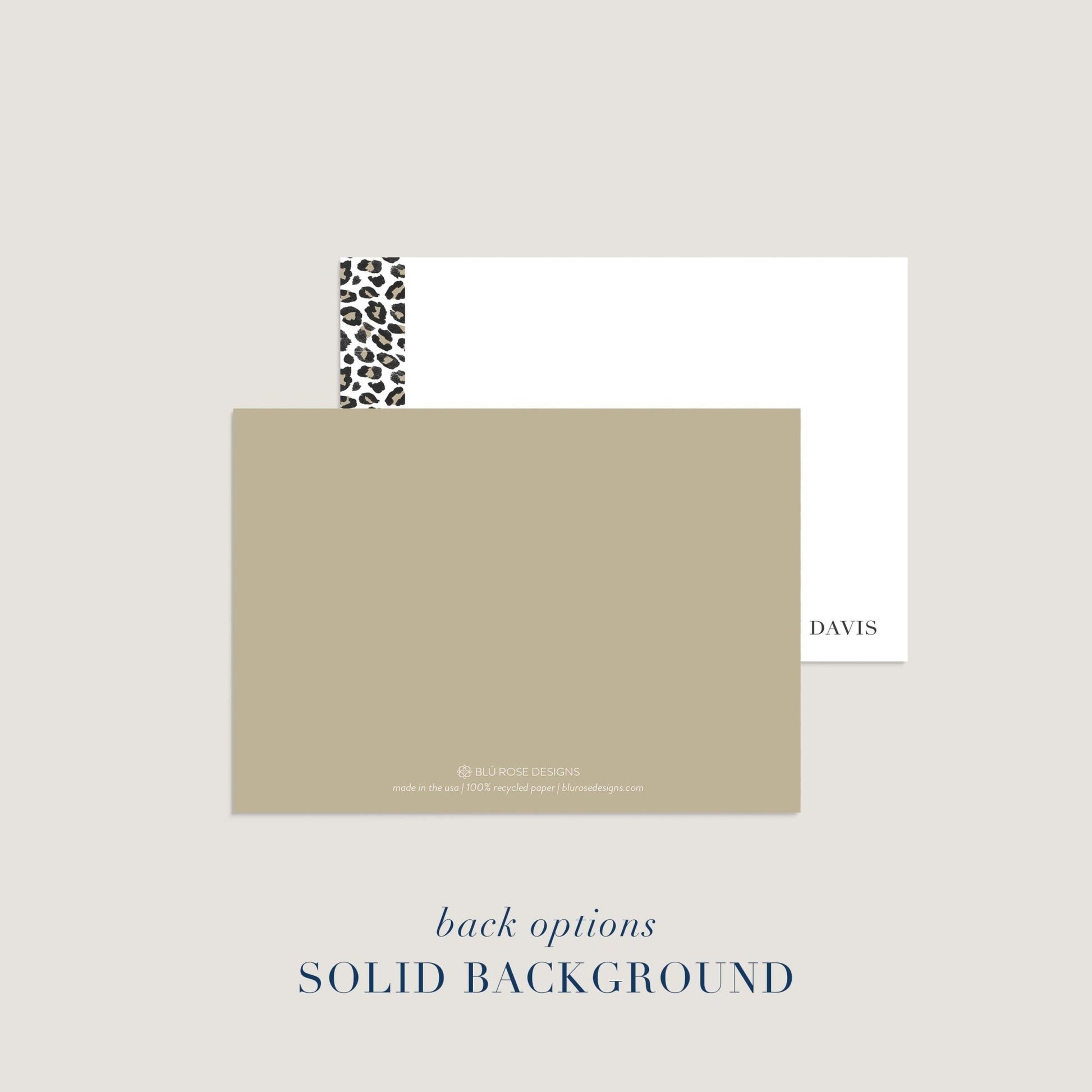 Leopard Notecards - Blú Rose