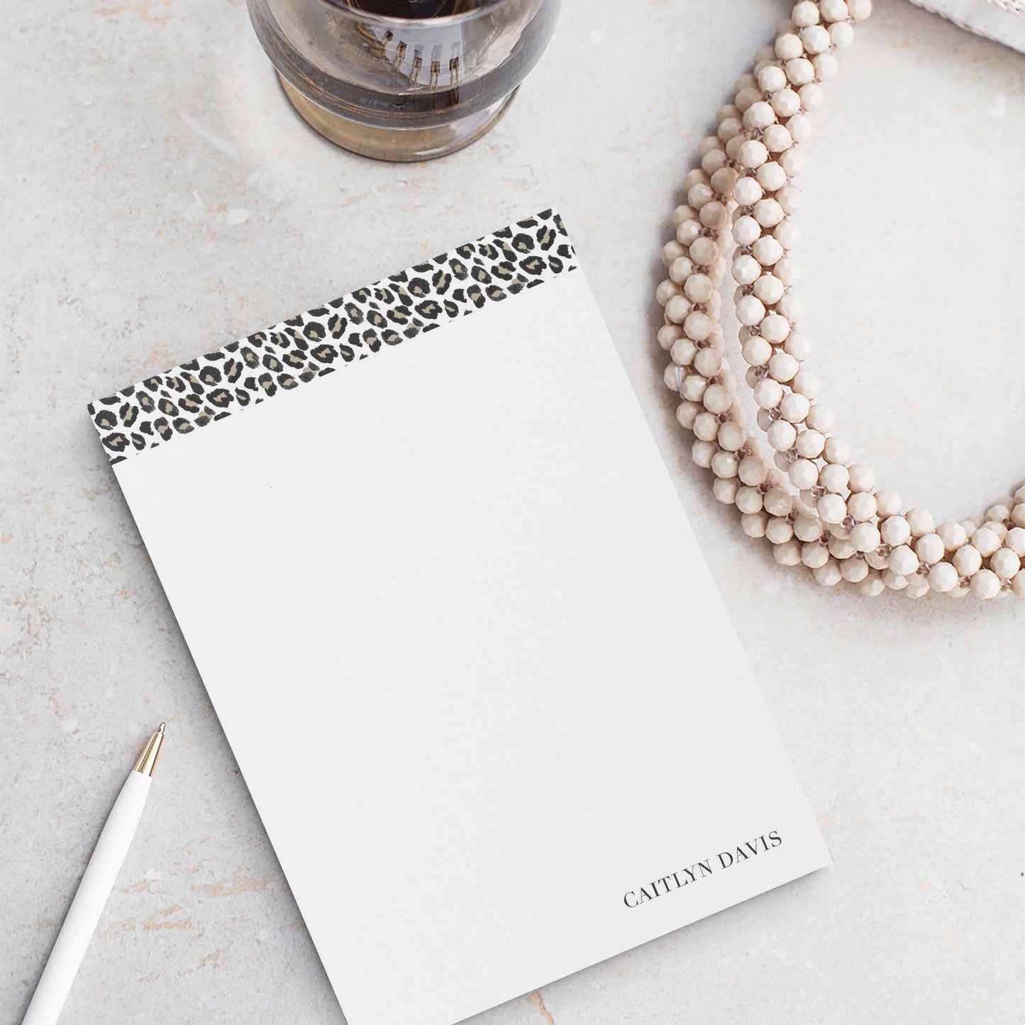 Leopard Notepad - Blú Rose