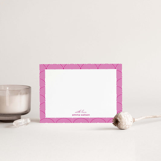 Lined Arches Monogram Notepad + Notecard Set - Blú Rose