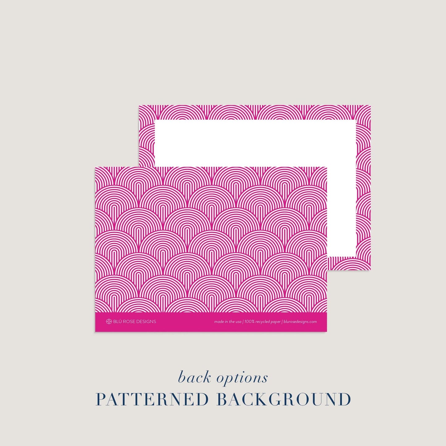 Lined Arches Notecards - Blú Rose