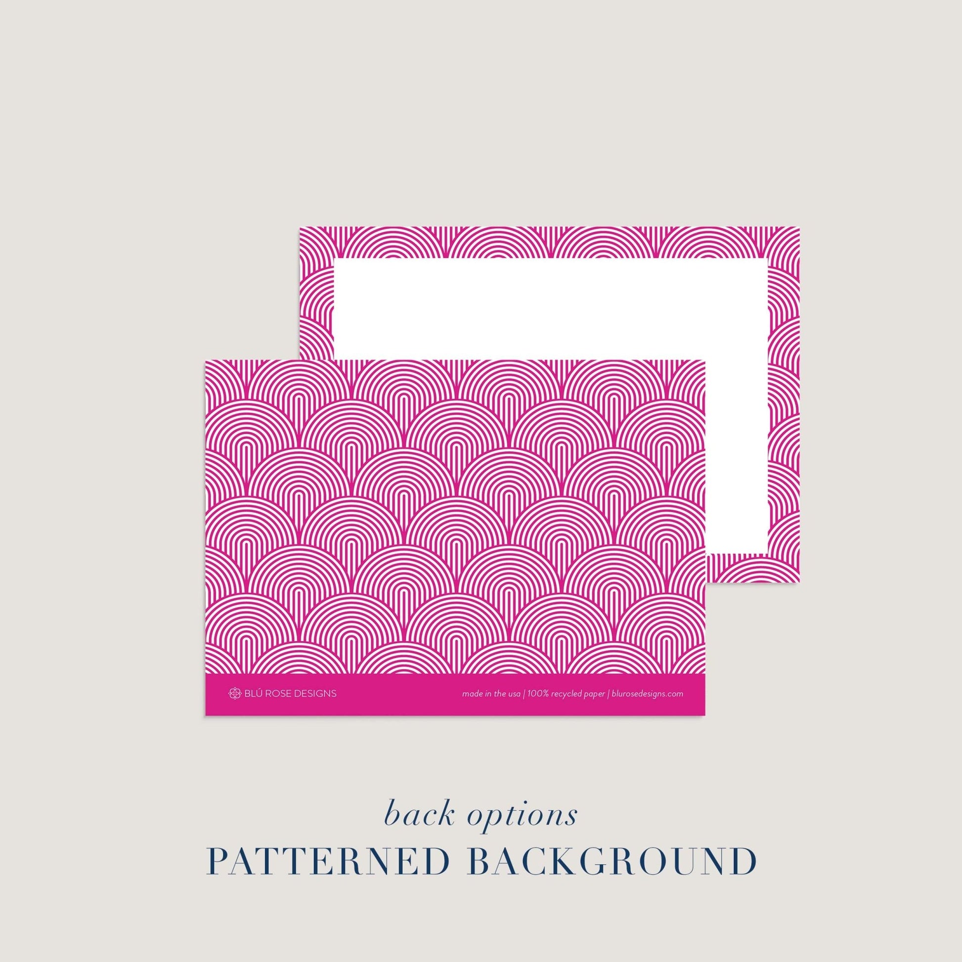 Lined Arches Notecards - Blú Rose