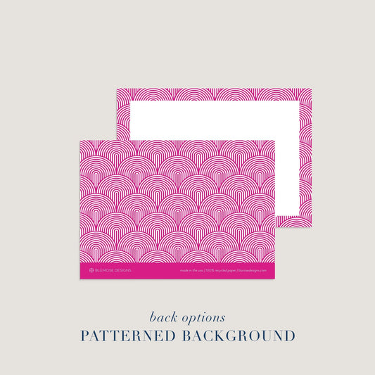 Lined Arches Notecards - Blú Rose