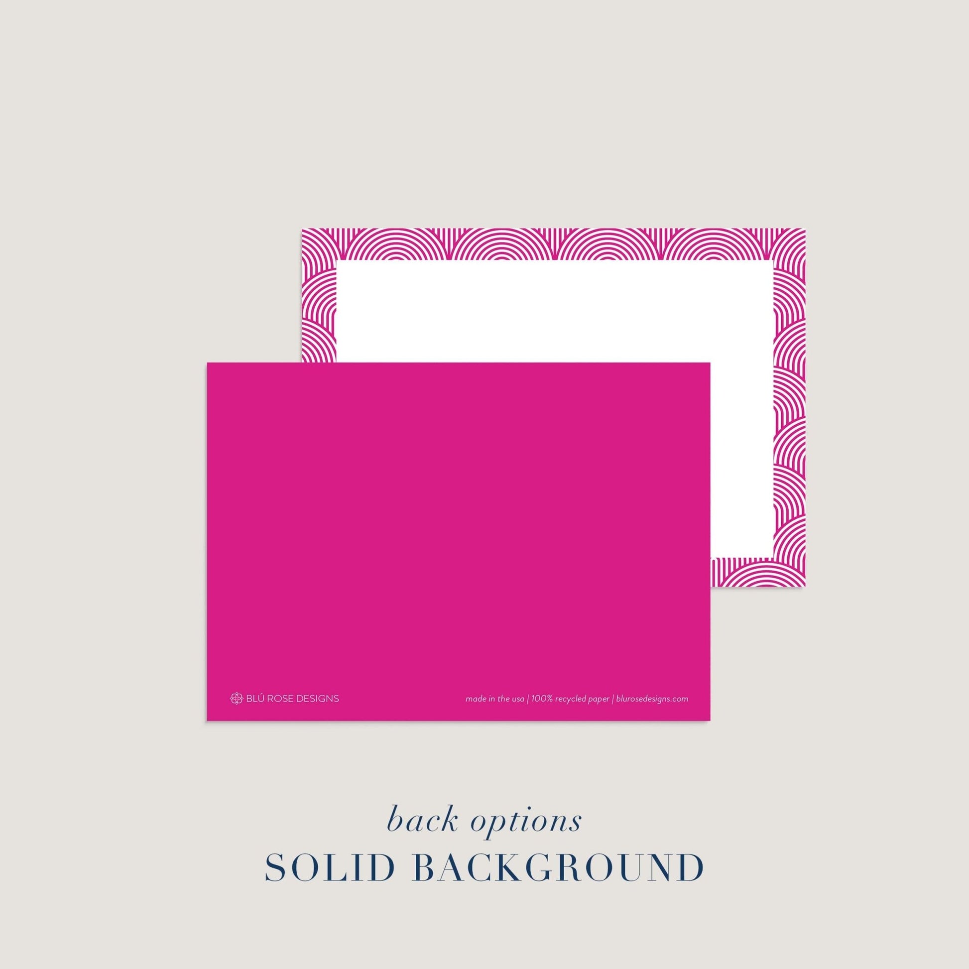 Lined Arches Notecards - Blú Rose