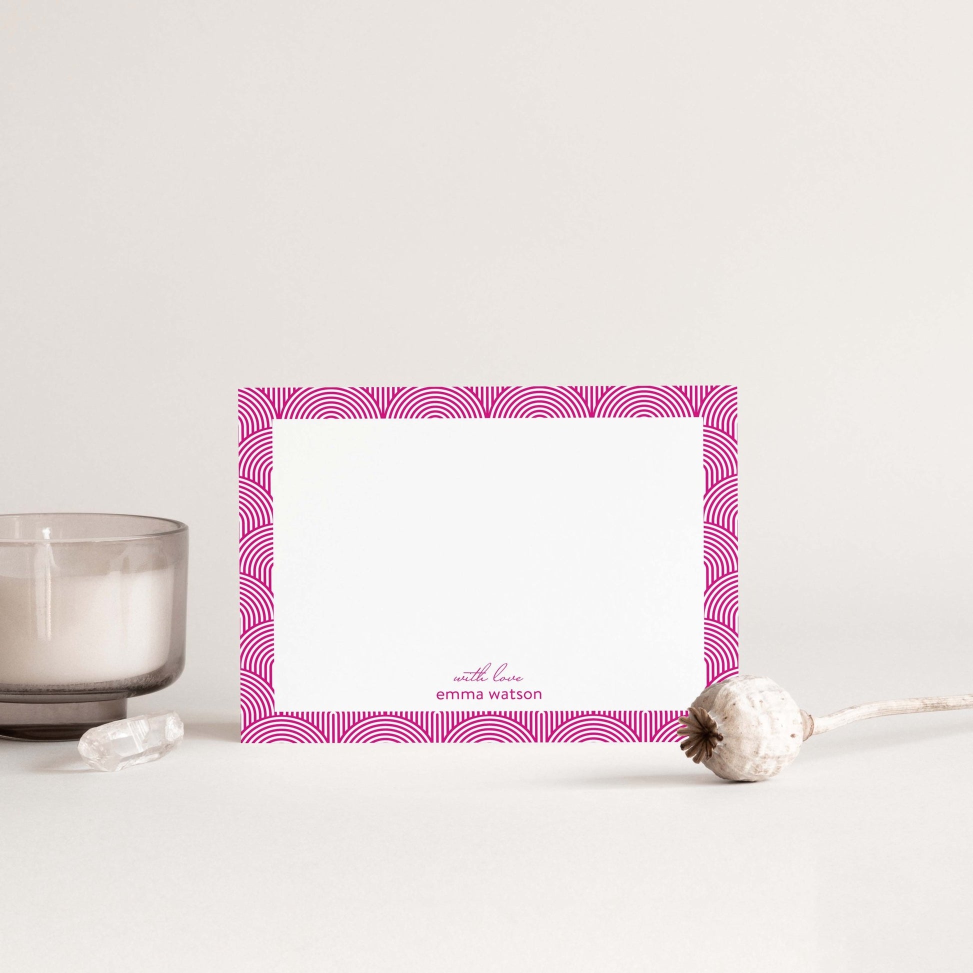 Lined Arches Notecards - Blú Rose