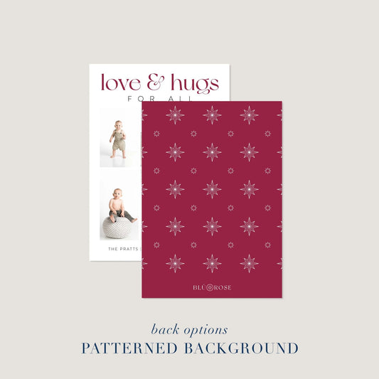 Love + Hugs Photo Holiday Cards - Blú Rose