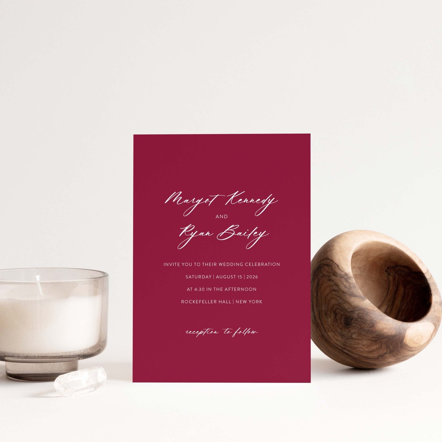Margot Wedding Invitations - Blú Rose