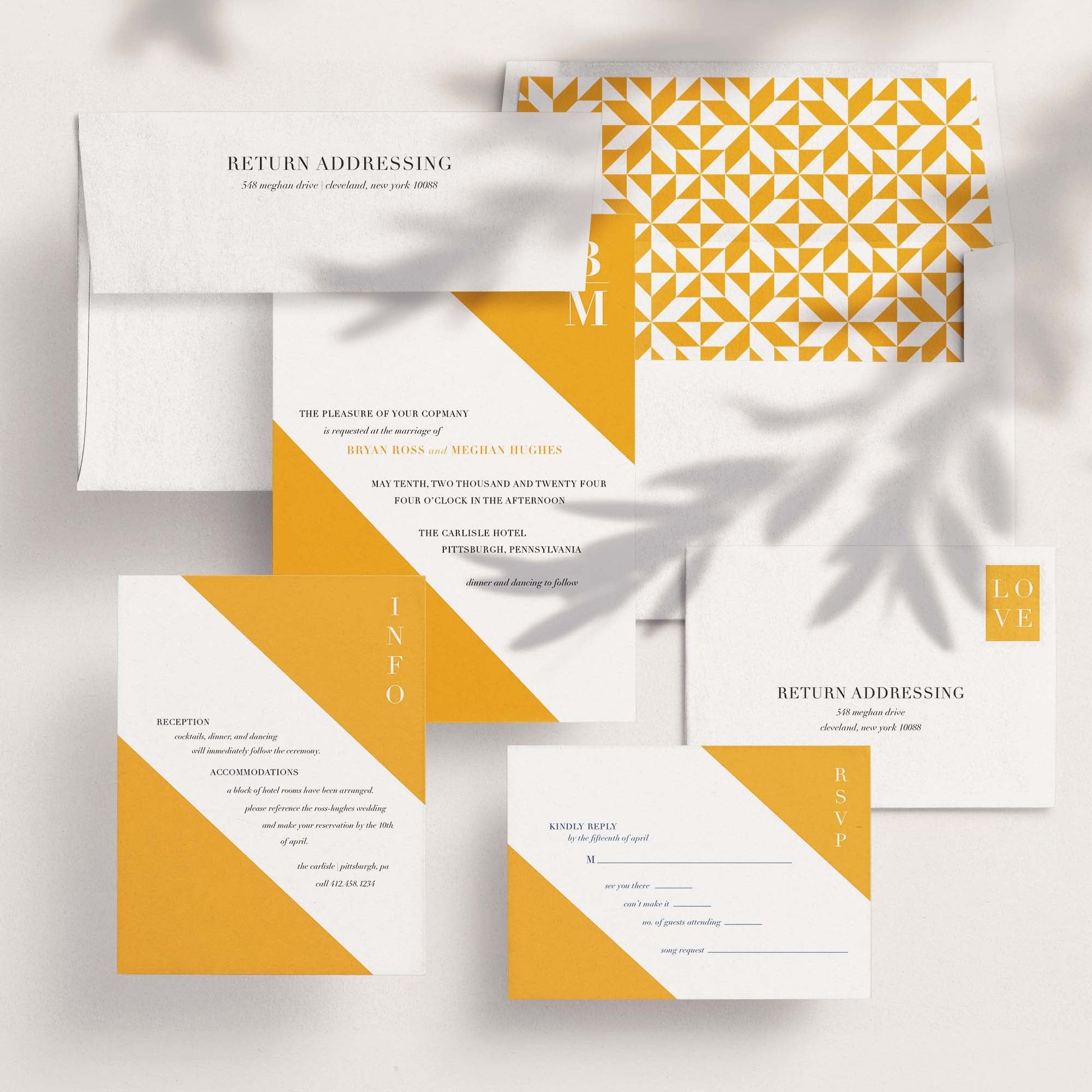 Meghan Wedding Invitations - Blú Rose