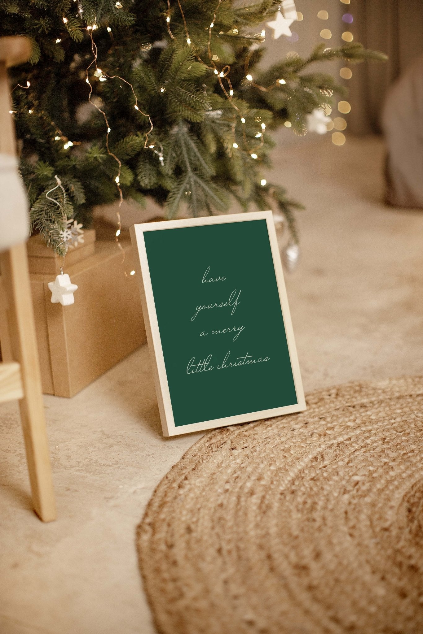 Merry Little Christmas Art Print - Blú Rose