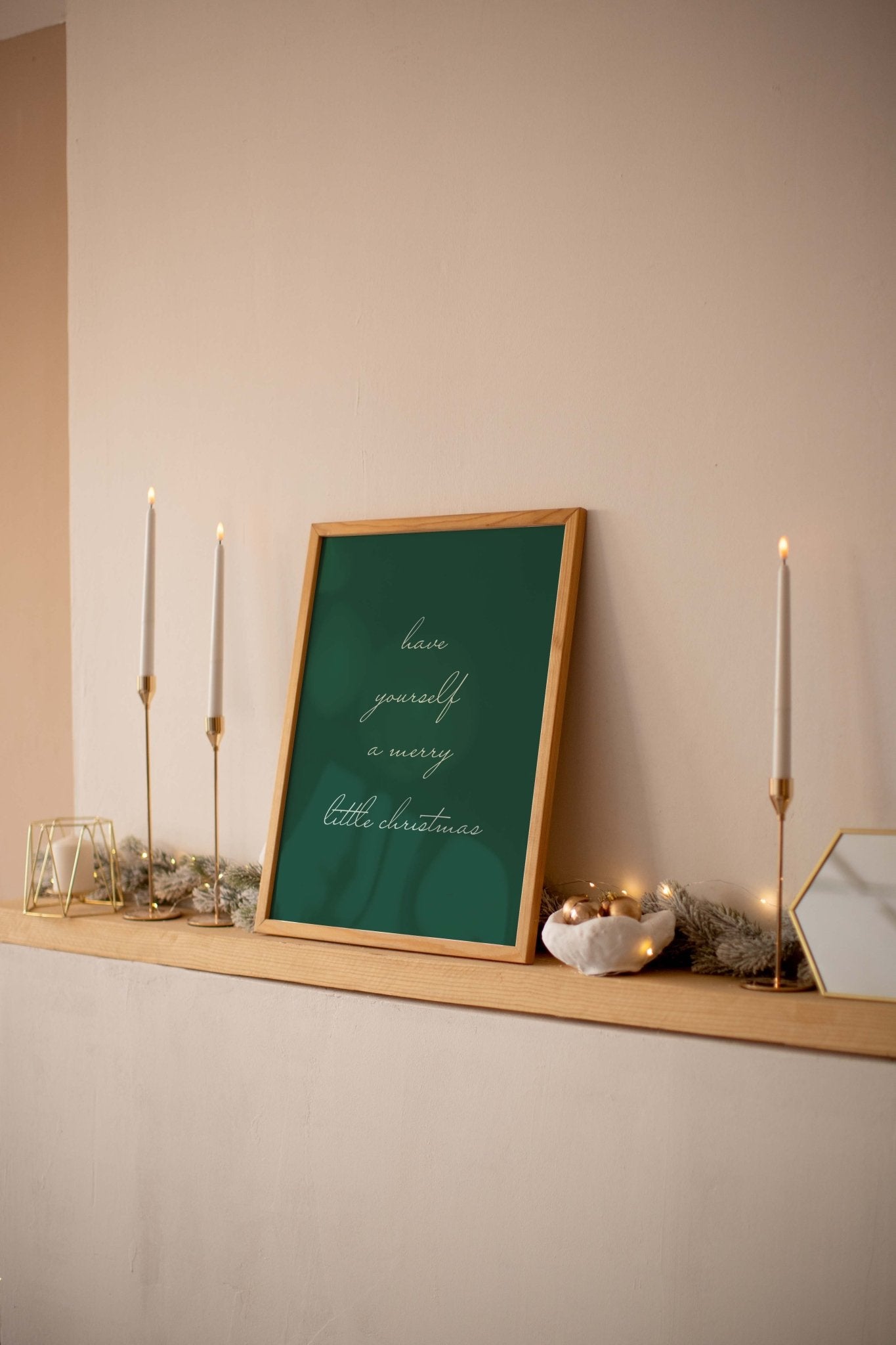 Merry Little Christmas Art Print - Blú Rose