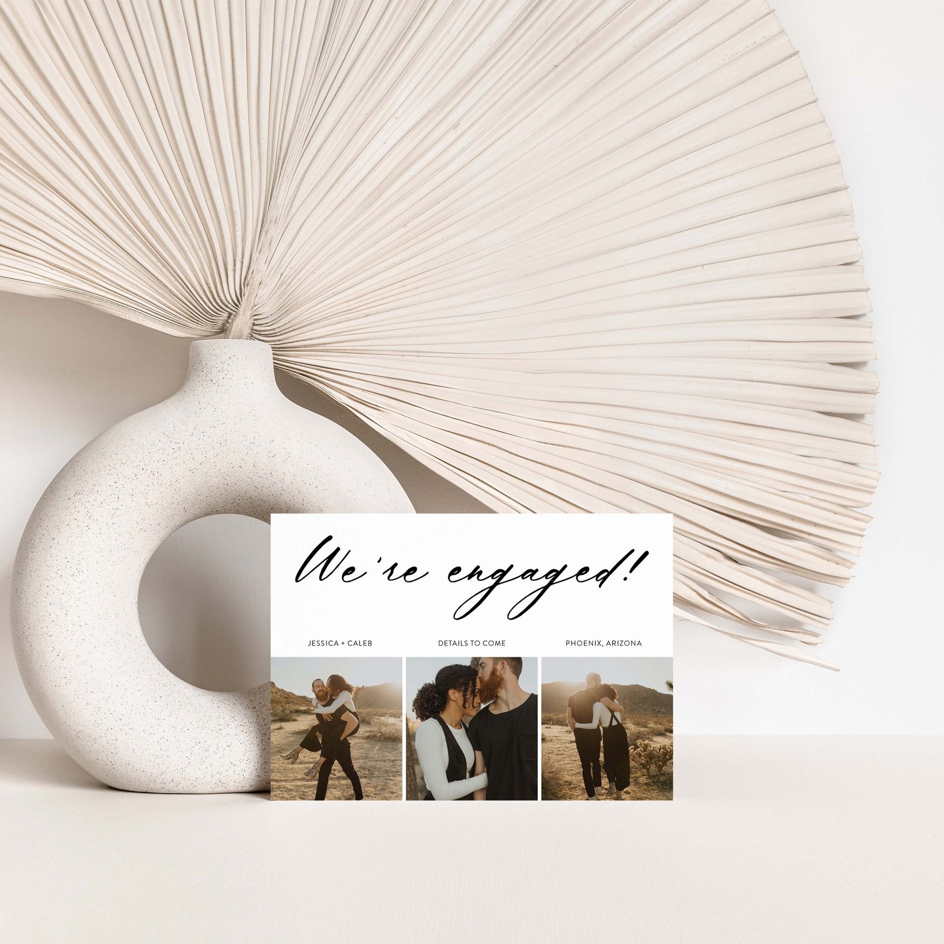 Minimal Engagement Cards - Blú Rose