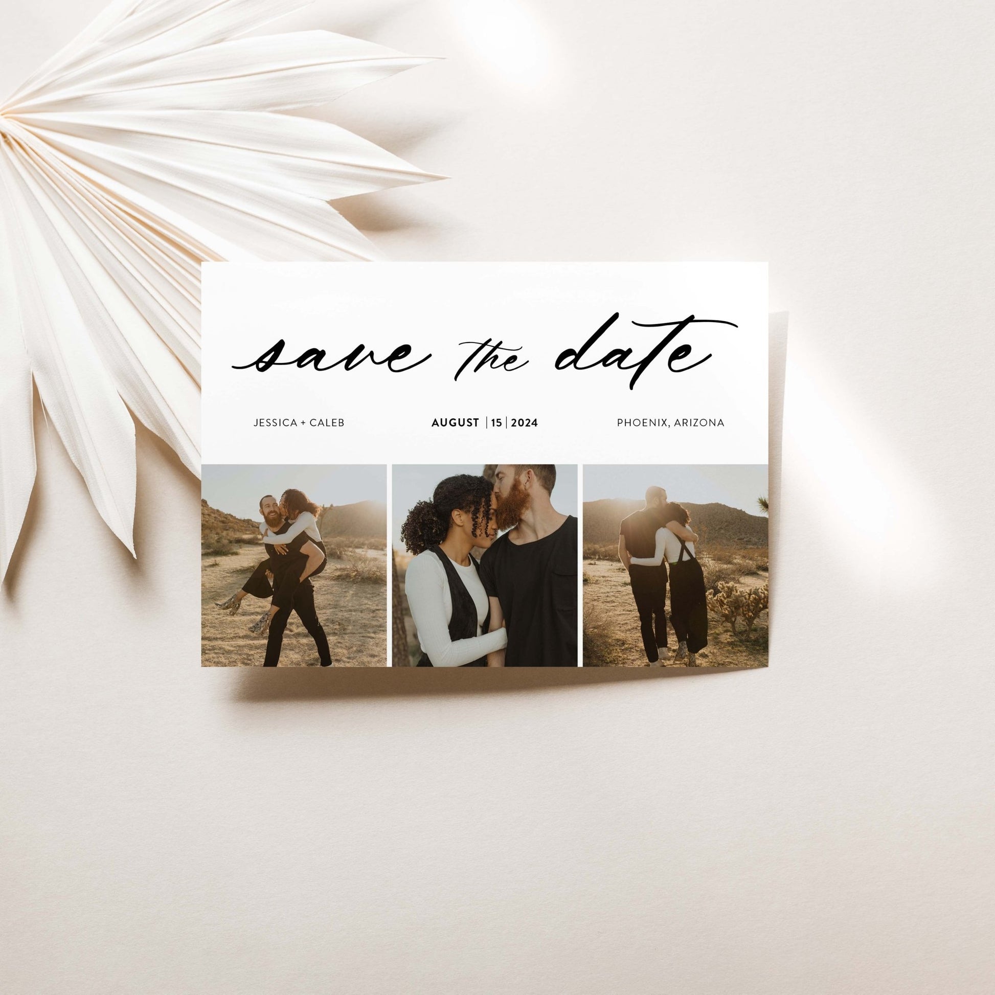 Minimal Save the Dates - Blú Rose