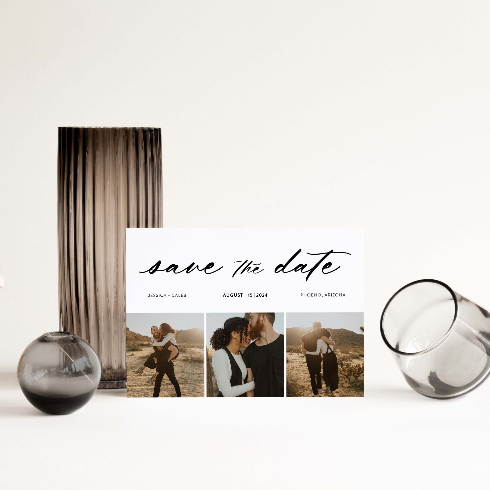 Minimal Save the Dates - Blú Rose