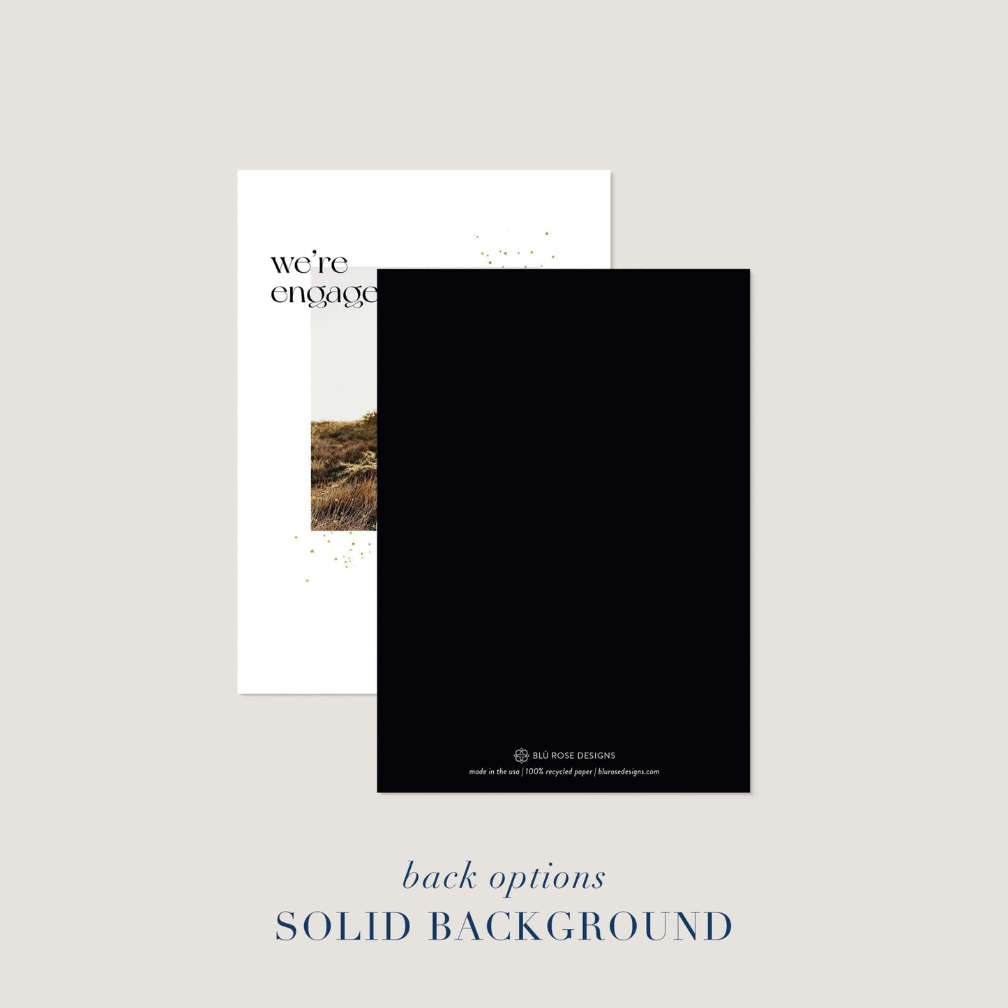 Minimal Sparkle Engagement - Blú Rose