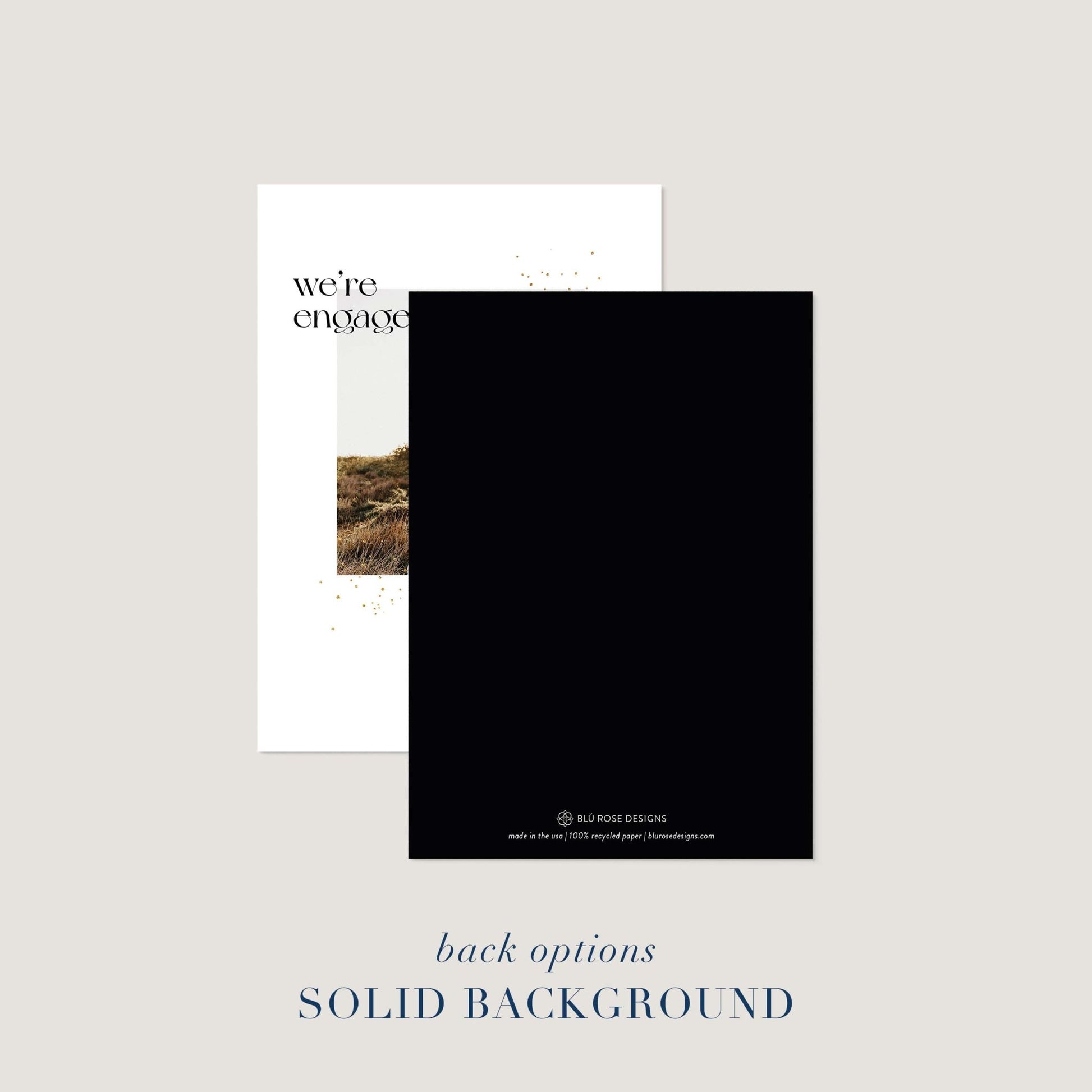 Minimal Sparkle Engagement - Blú Rose