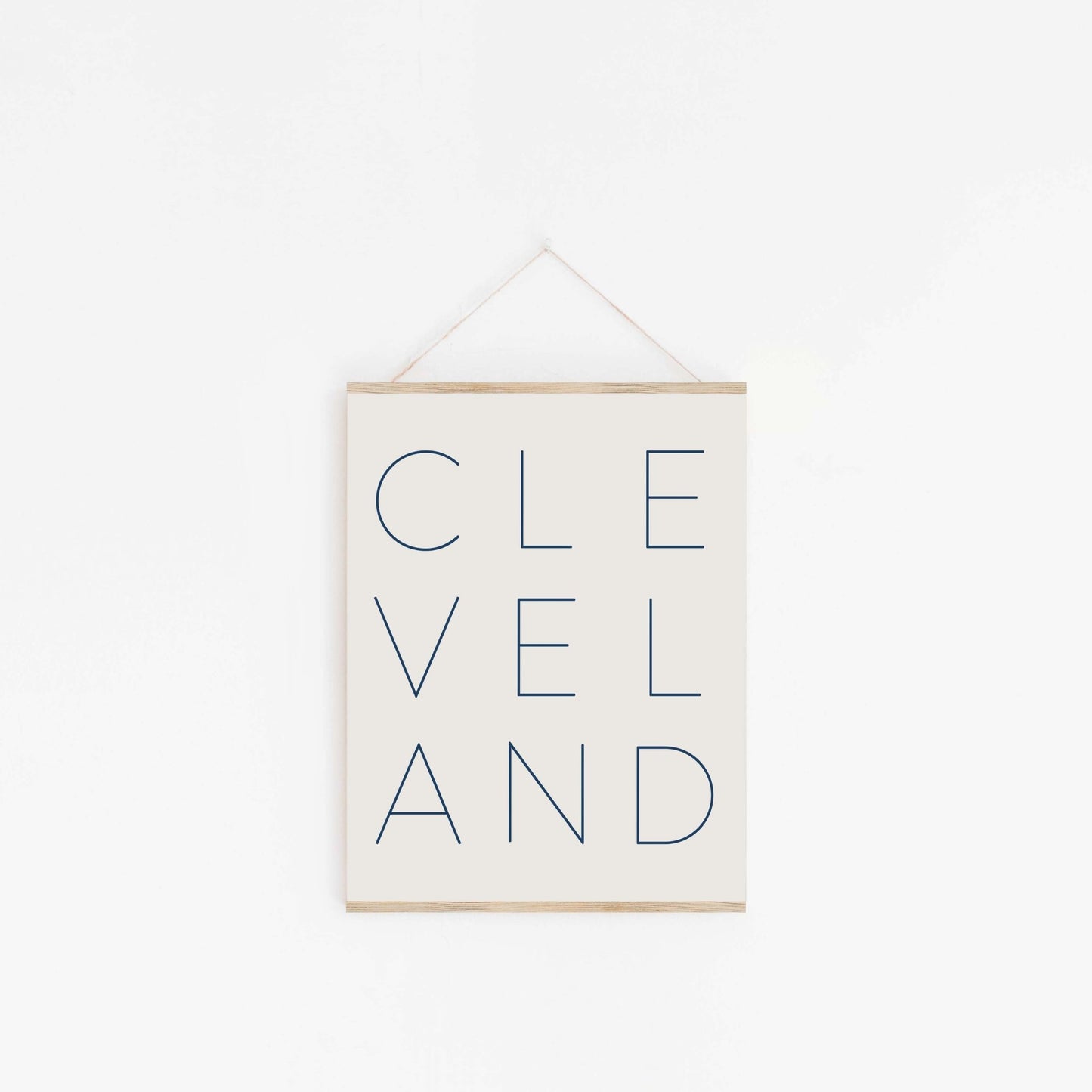 Minimalist Cleveland Art Print - Blú Rose