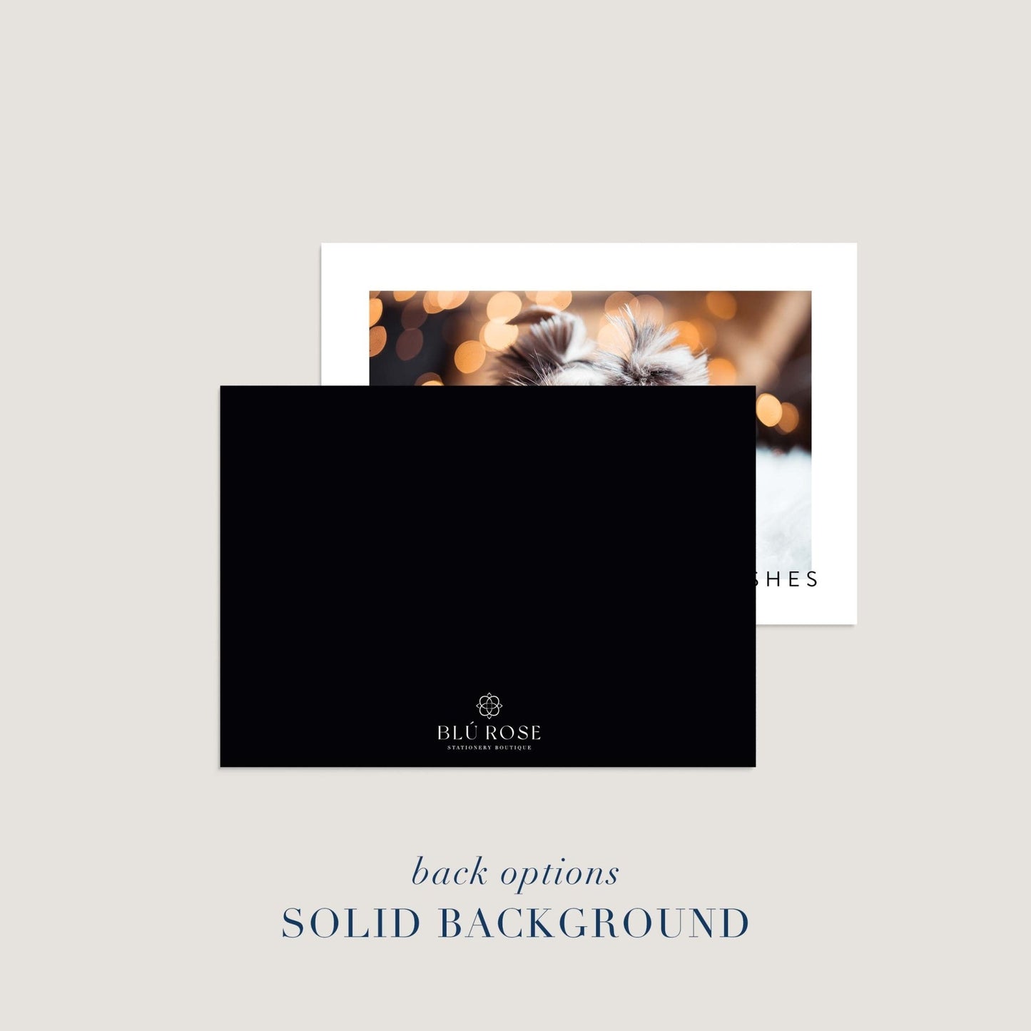 Minimalist Framed Photo Holiday Cards - Blú Rose